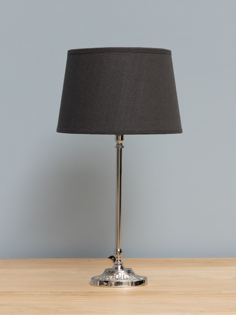 Table lamp silver Gravure (Lampshade included) - 1