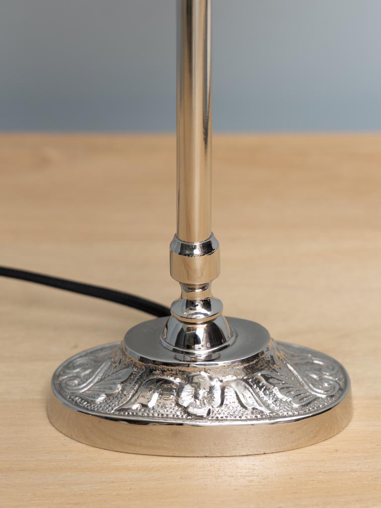 Table lamp silver Gravure (Paralume incluso) - 4