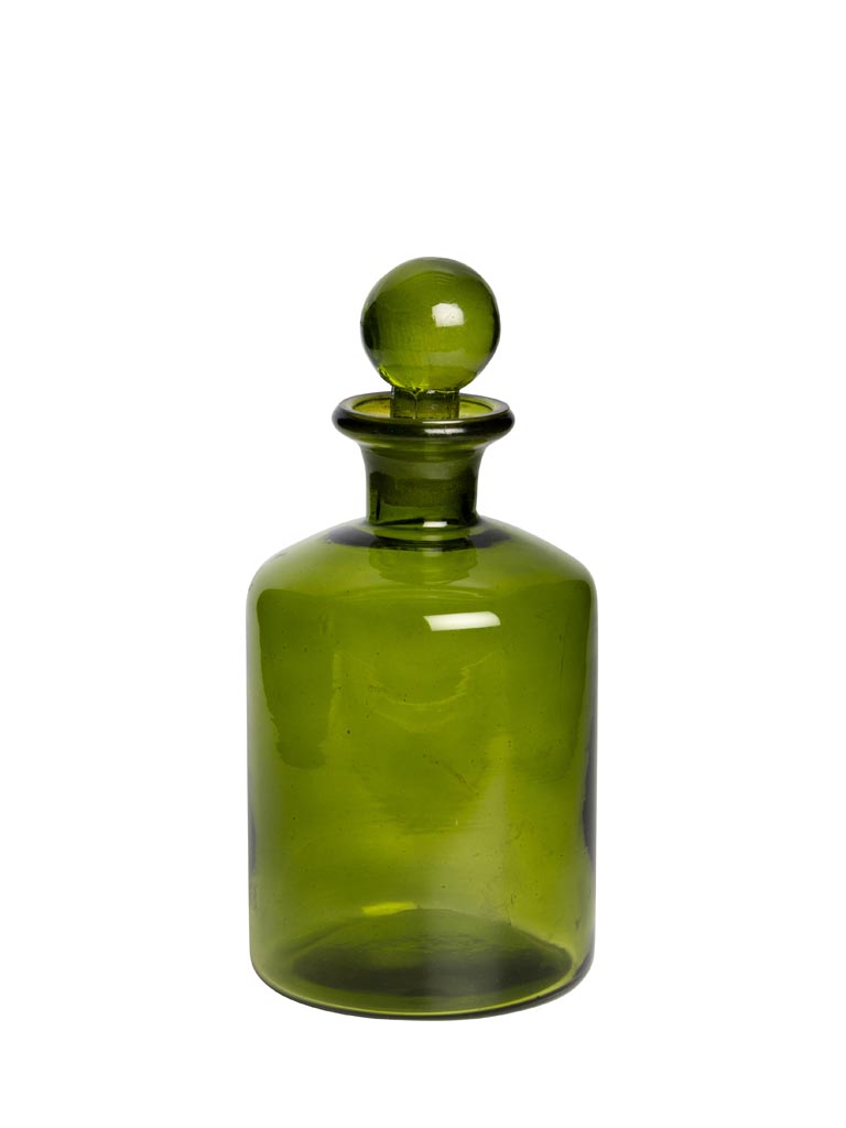 Green flask with stopper - 2