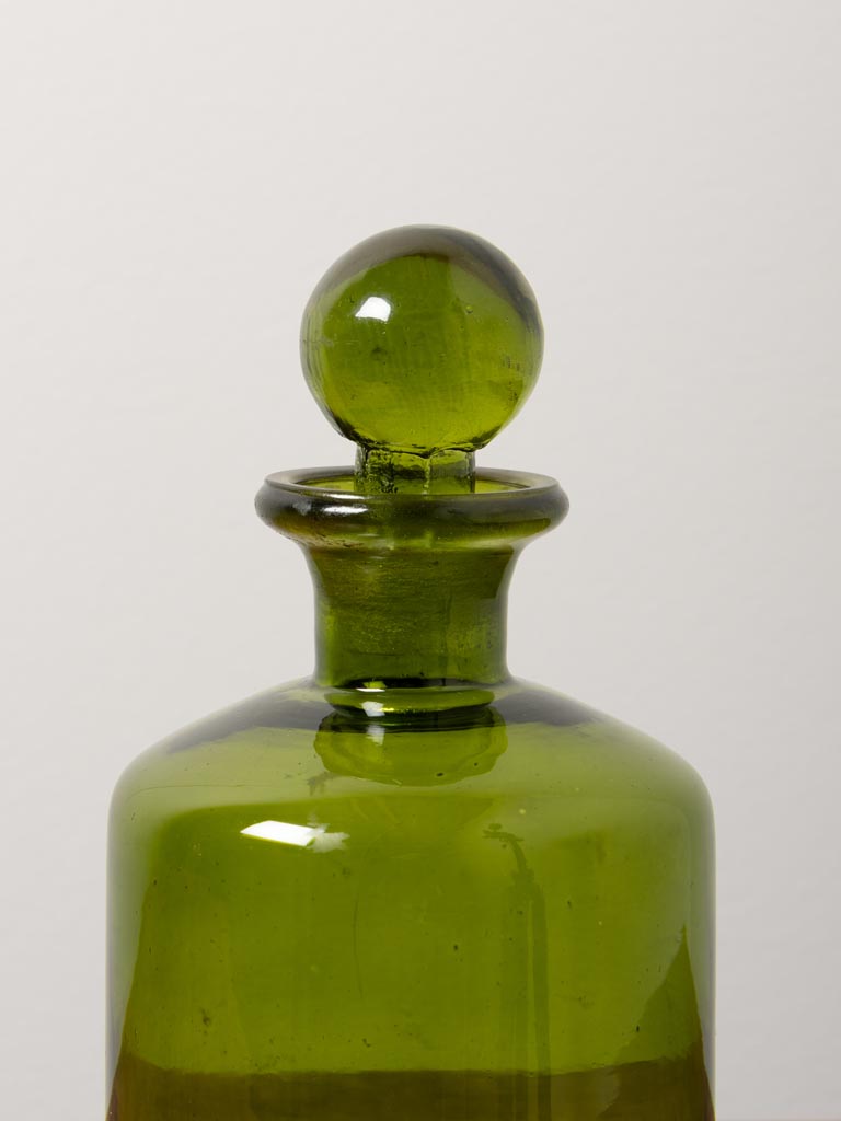 Green flask with stopper - 3