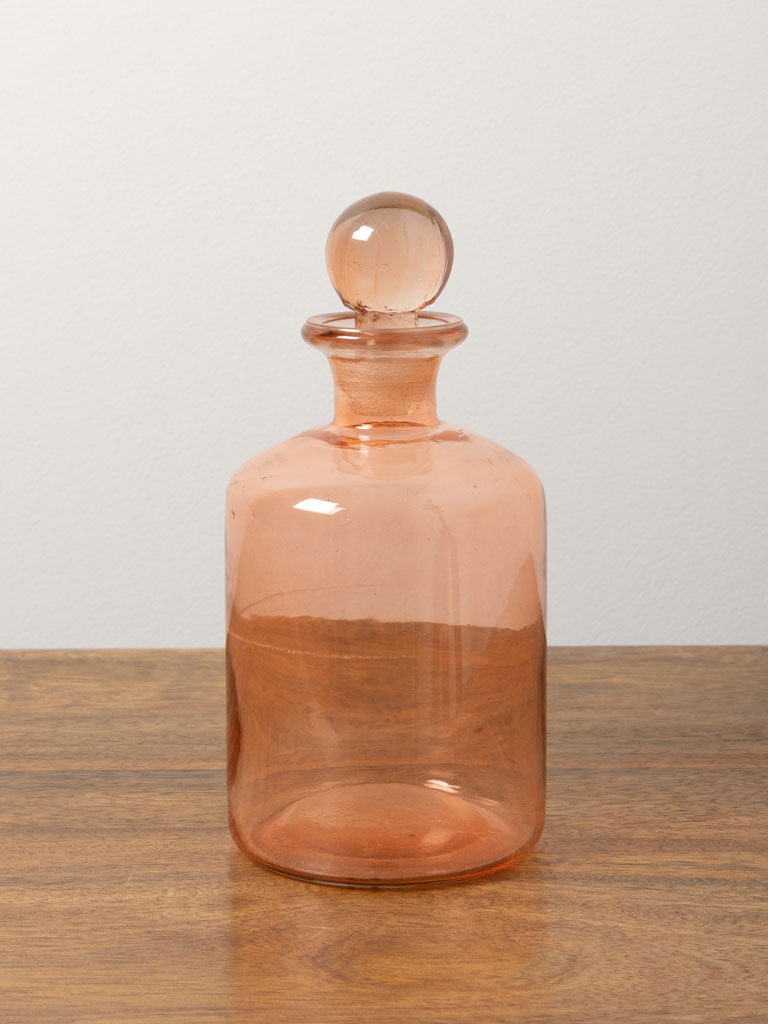 Orange flask with stopper - 1