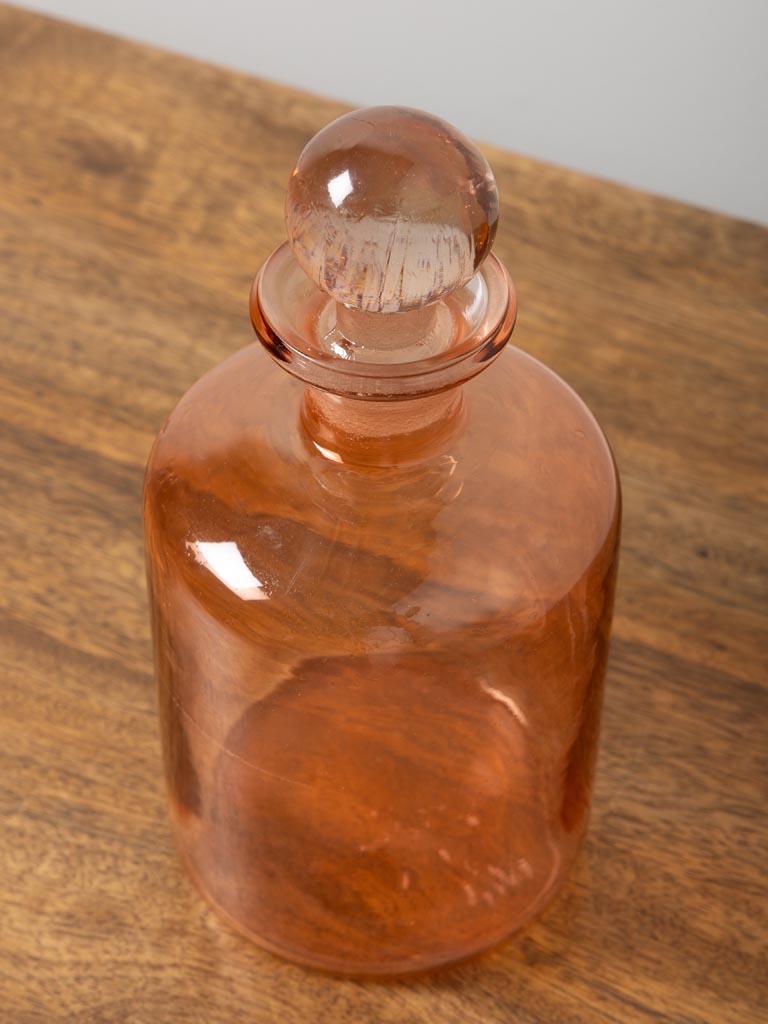 Orange flask with stopper - 4