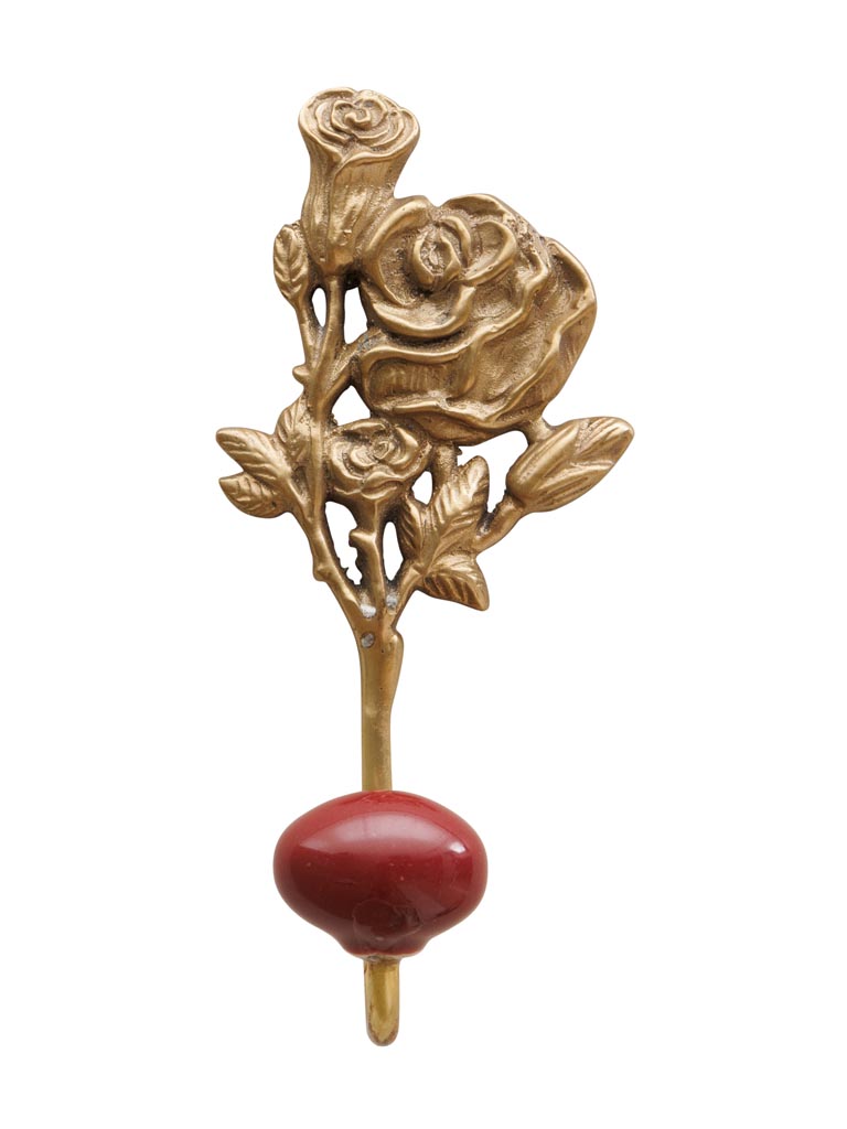 Hook roses with red ceramic ball - 2