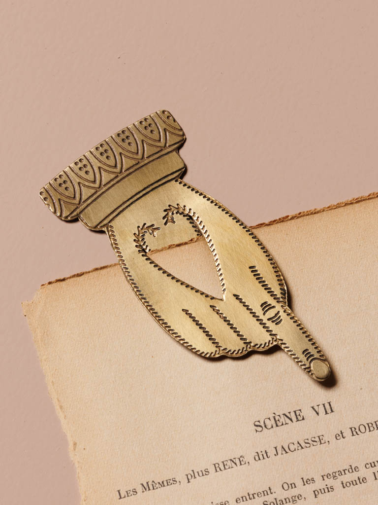 Book mark antique hand - 1