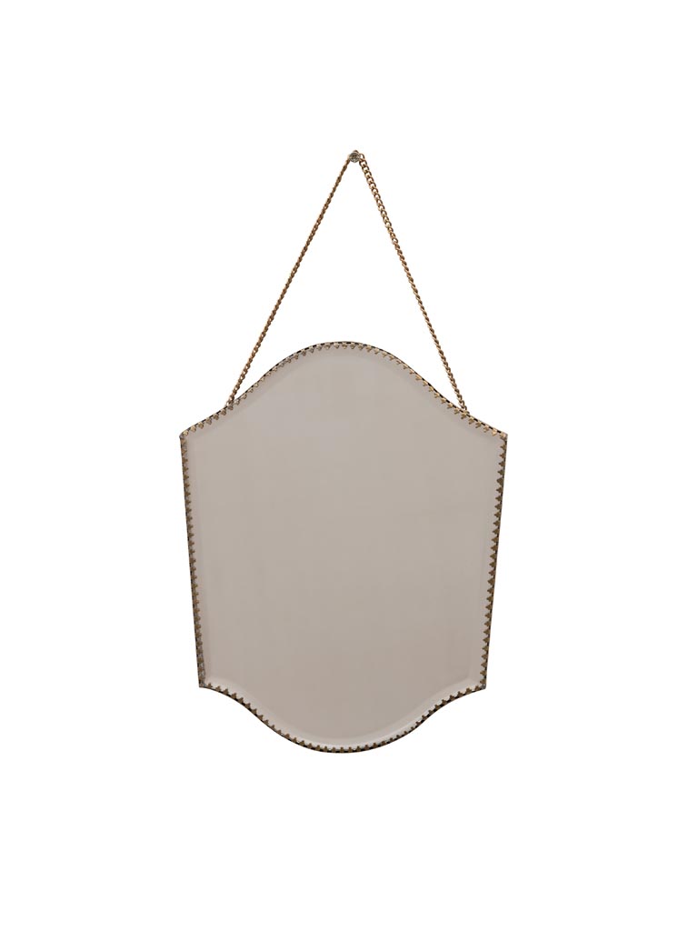 Mirror with scalloped edges - 2