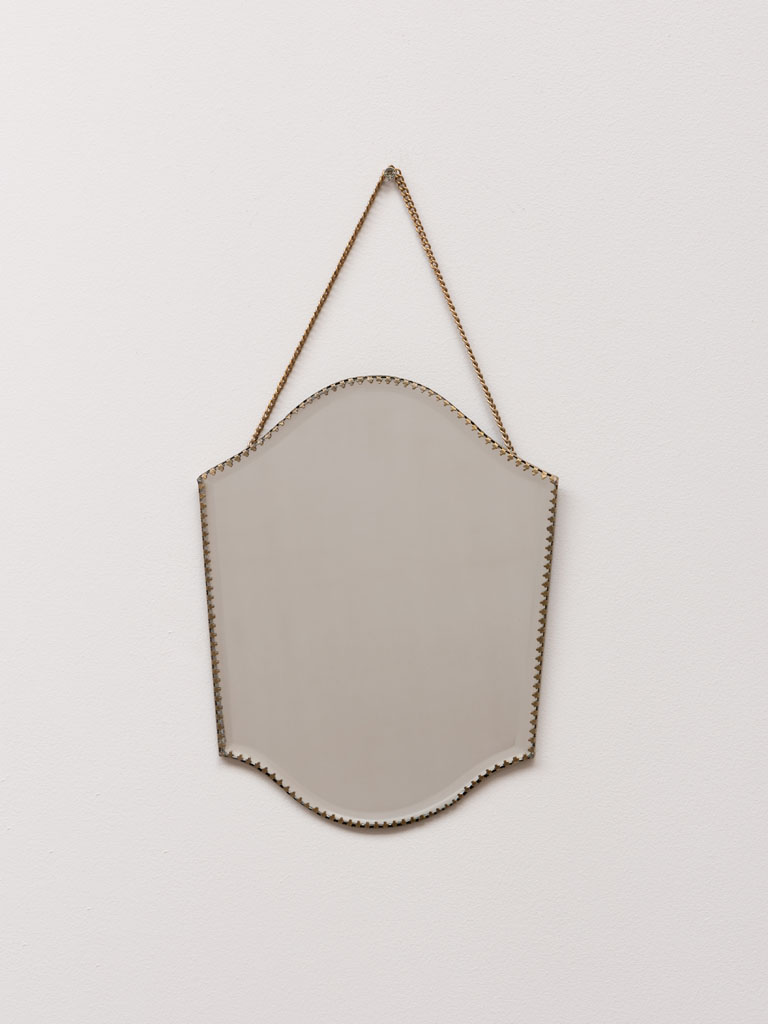 Mirror with scalloped edges - 1