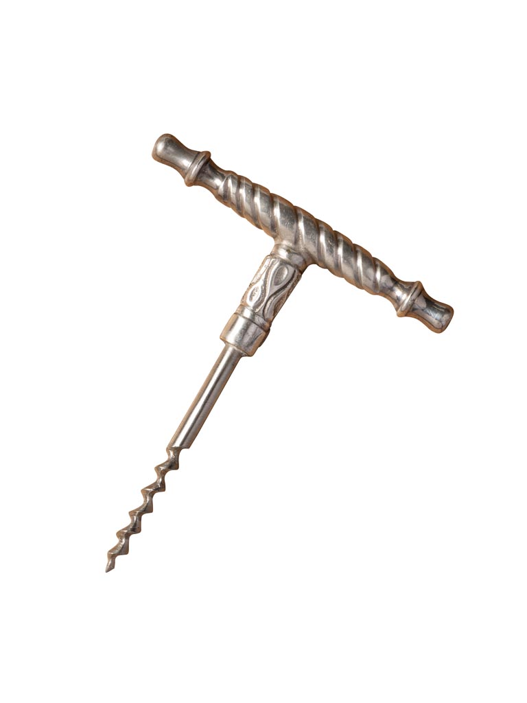 Cork screw engraved silver - 2