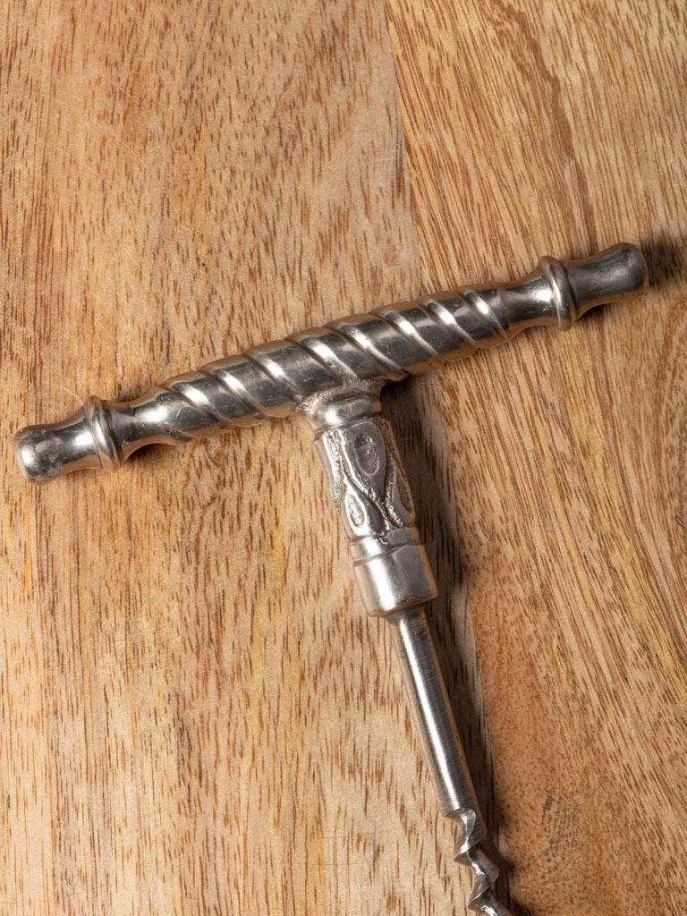 Cork screw engraved silver - 5