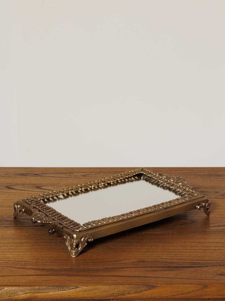 Mirrored tray scalloped edges - 2