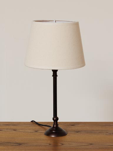 Table lamp brown Sela (Paralume incluso)