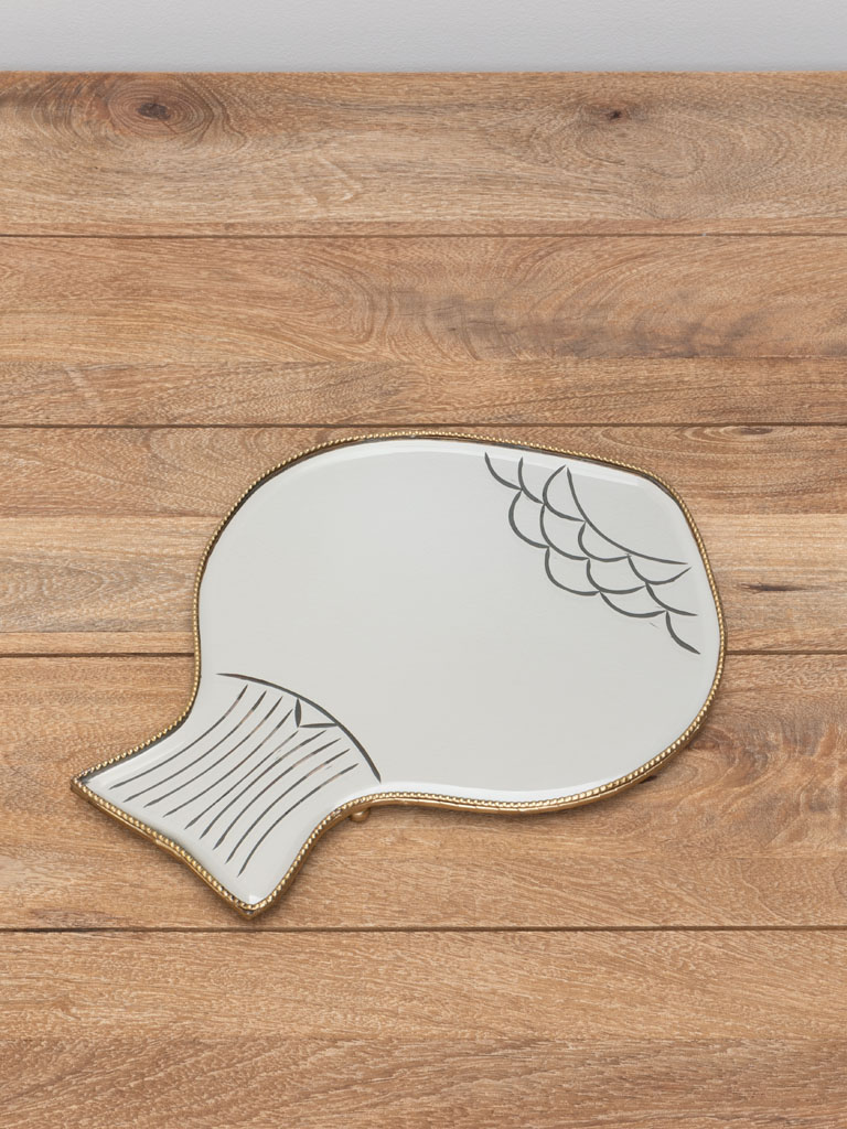 Mirrored fish trivet - 1