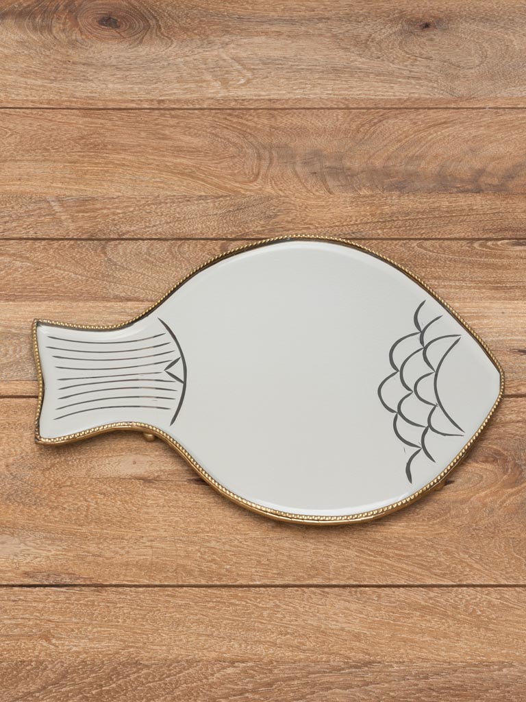Mirrored fish trivet - 3