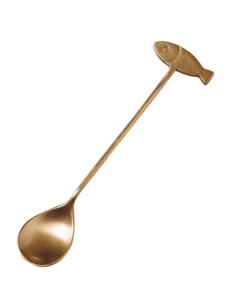 Small golden fish spoon - 2