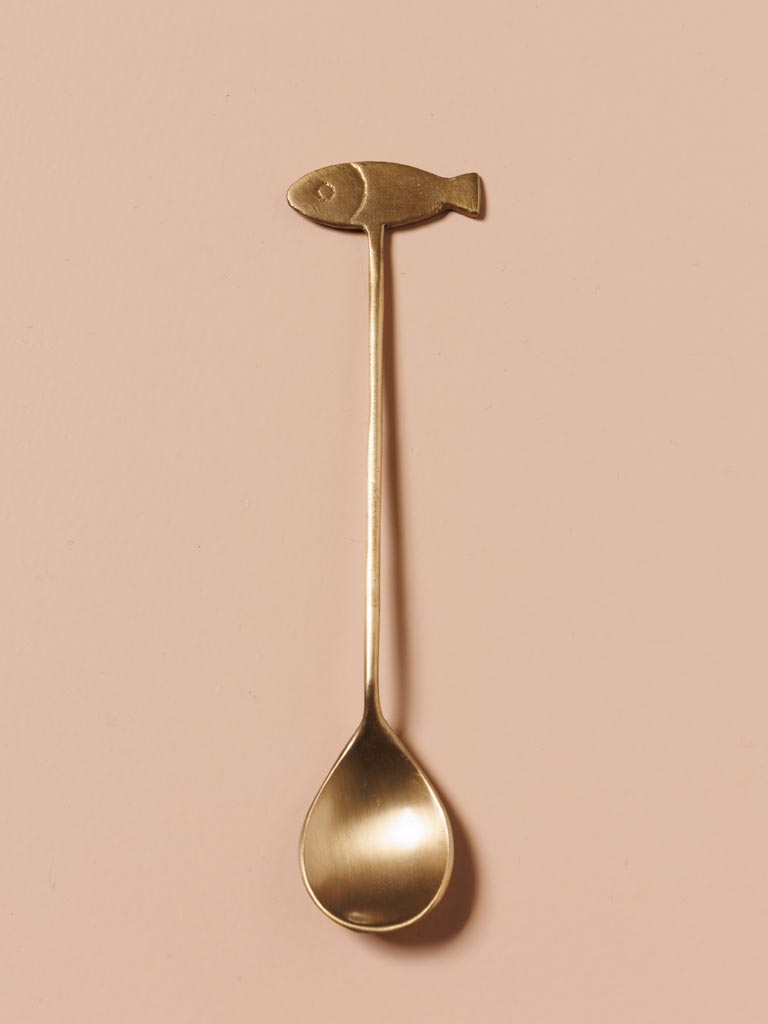 Small golden fish spoon - 3