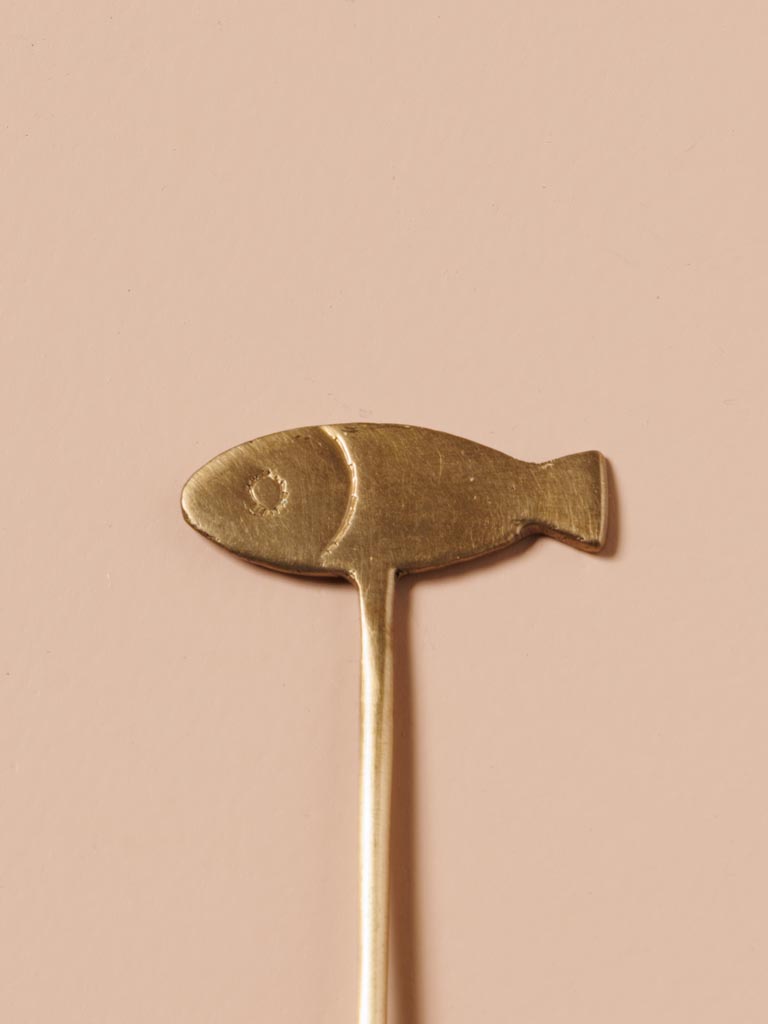 Small golden fish spoon - 4