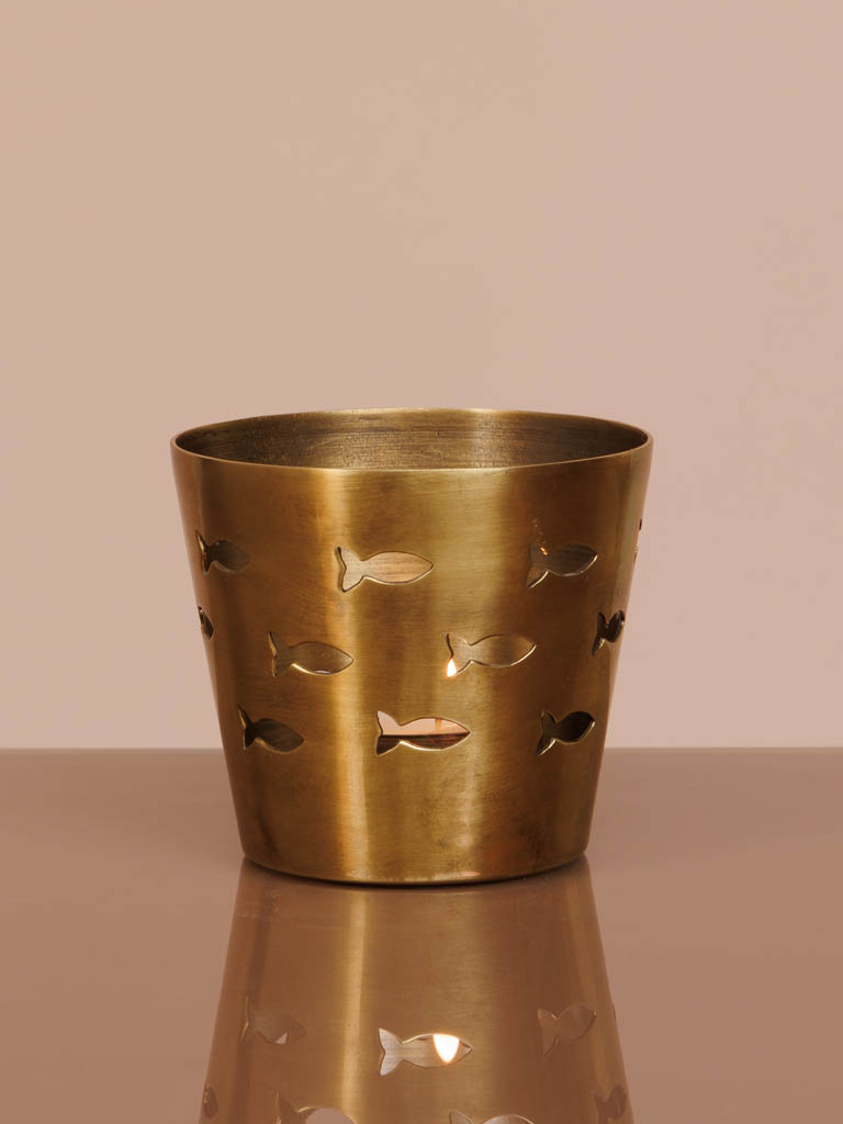 Brass tealight holder Nausicaa - 1