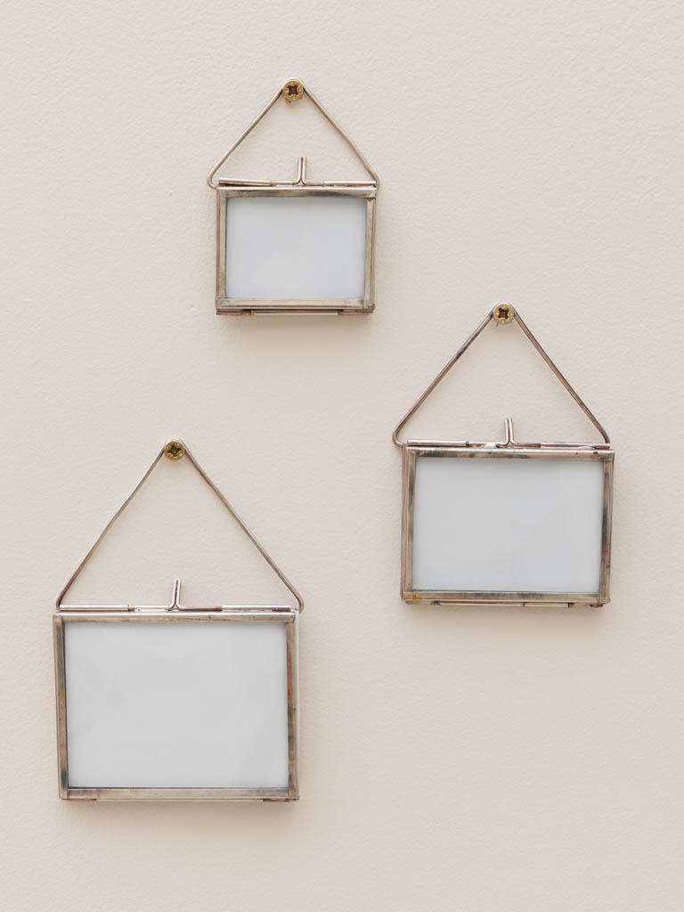 S/3 tiny wall hanging photo frames - 1