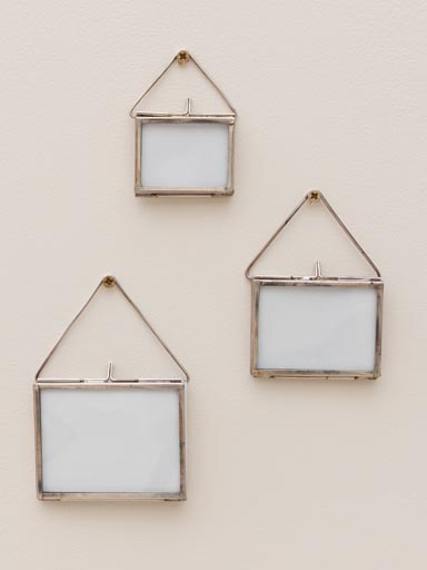 S/3 tiny wall hanging photo frames