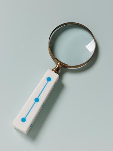 Magnifier turquoise Finition