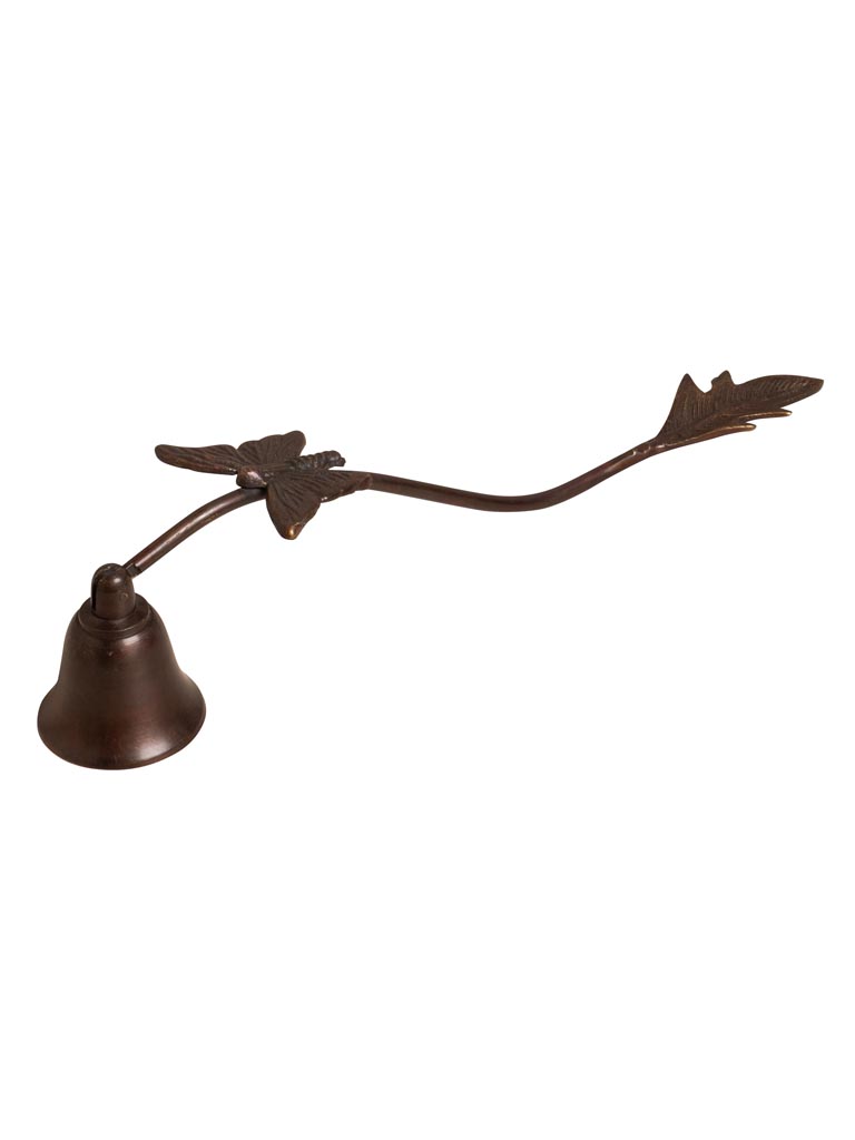 Silvered candle snuffer with butterfly - 2