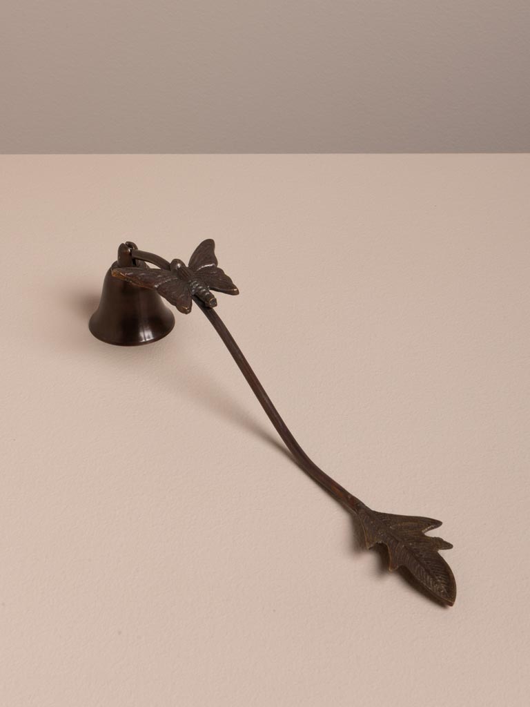 Silvered candle snuffer with butterfly - 3