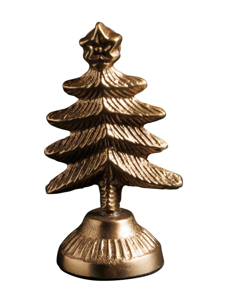 Golden xmas tree name holder - 2