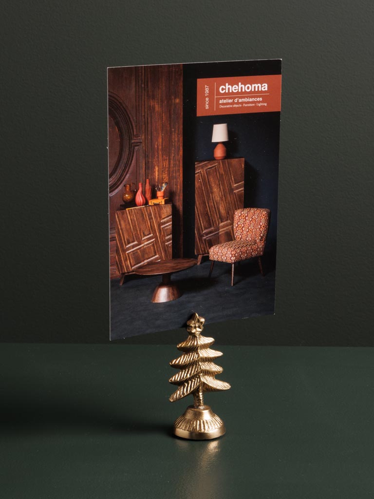 Golden xmas tree name holder - 5