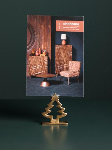 Modern xmas tree name holder