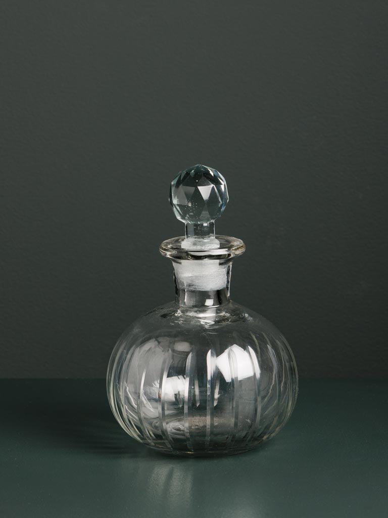S/3 small engraved glass bottles - 5