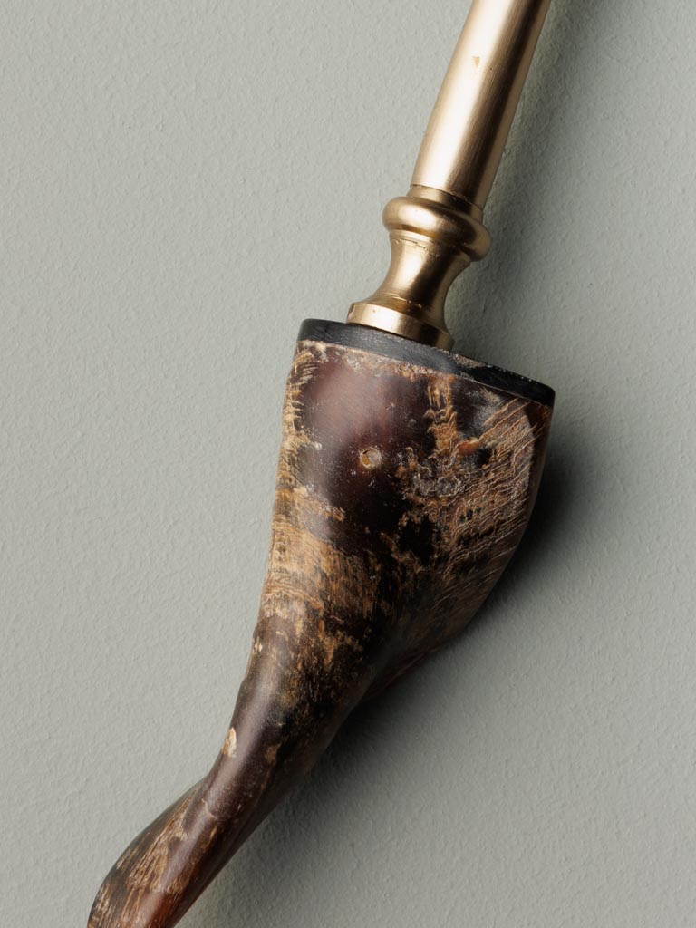 Shoehorn with horn handle - 3