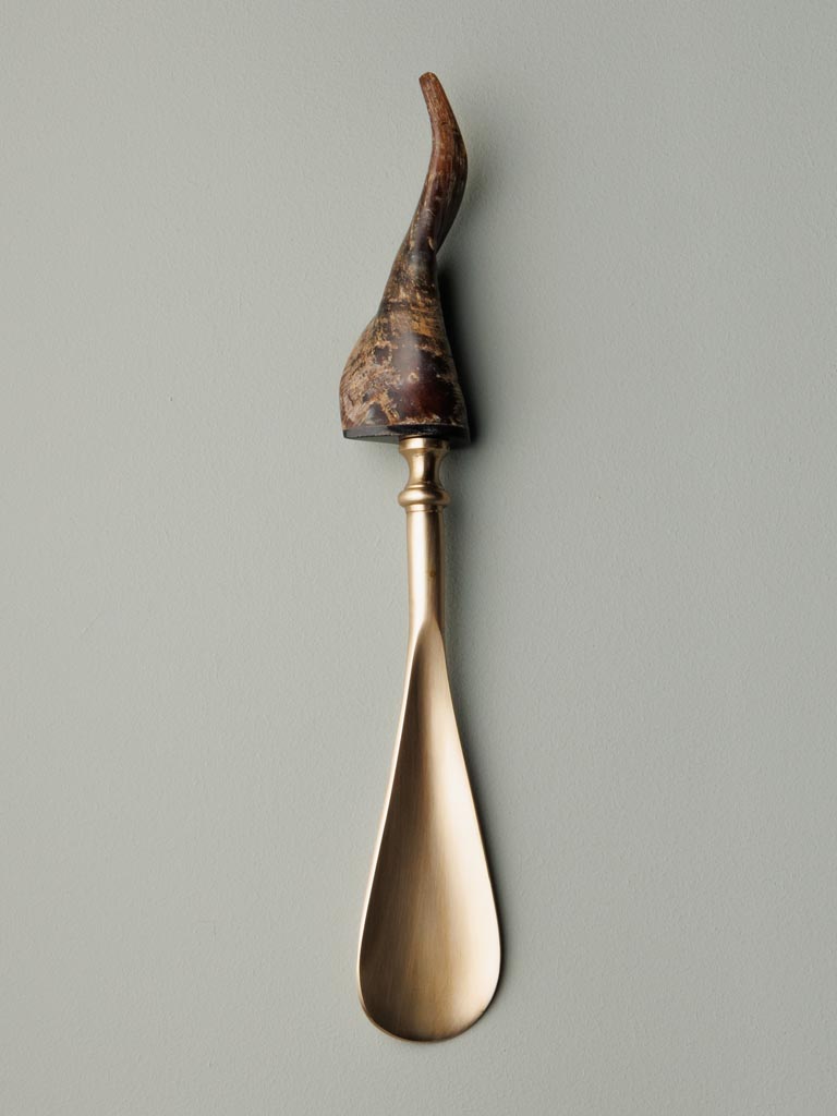 Shoehorn with horn handle - 4