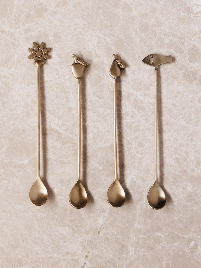 S/4 spoons brass - 3