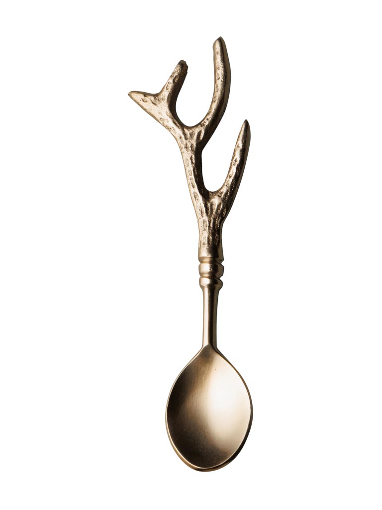 Cuillère en laiton bois de cerf - 2