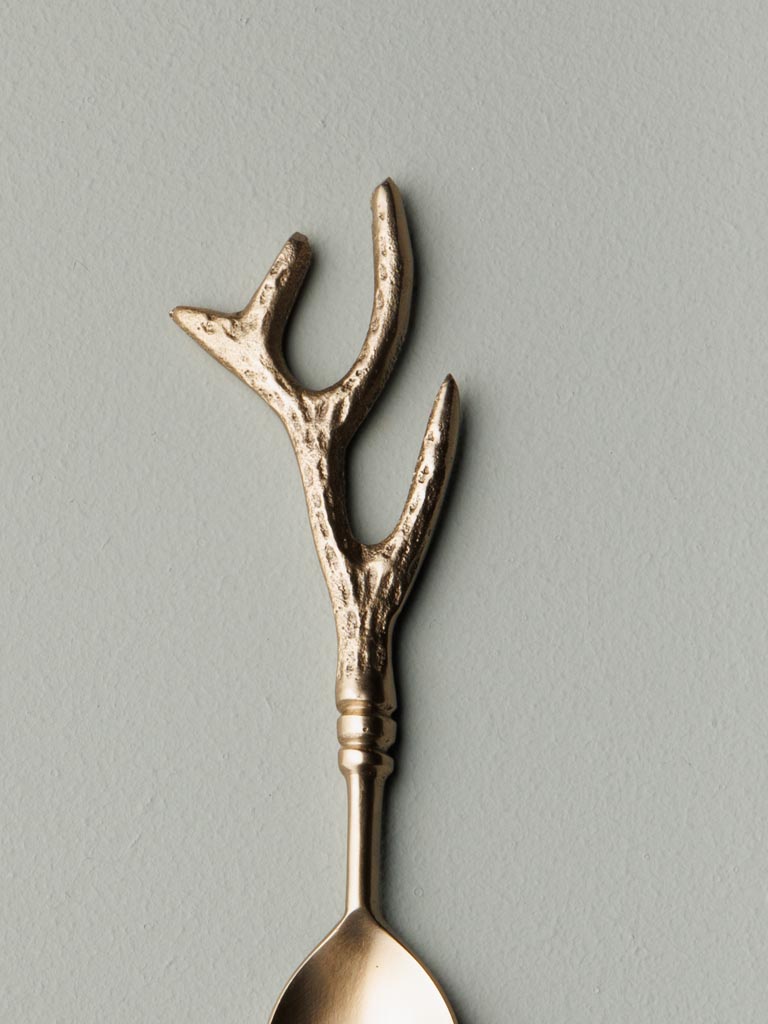 Cuillère en laiton bois de cerf - 3