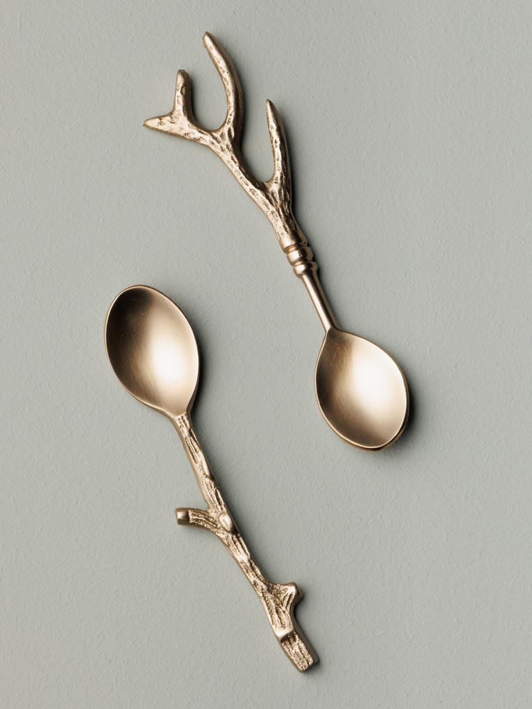 Cuillère en laiton bois de cerf - 4