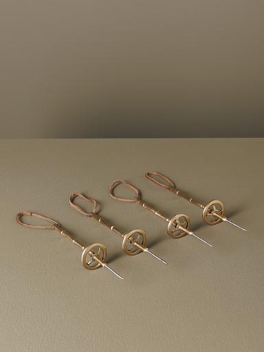 S/4 large ski poles picks with box