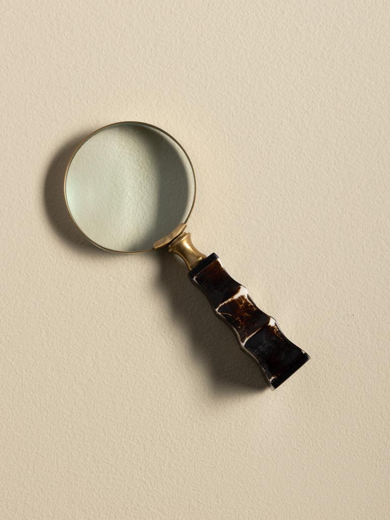 Magnifier with ethnic molded handle - 1