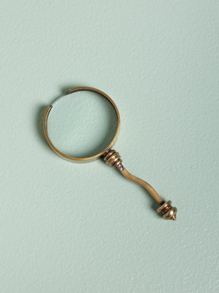Small magnifier with twisted handle - 1