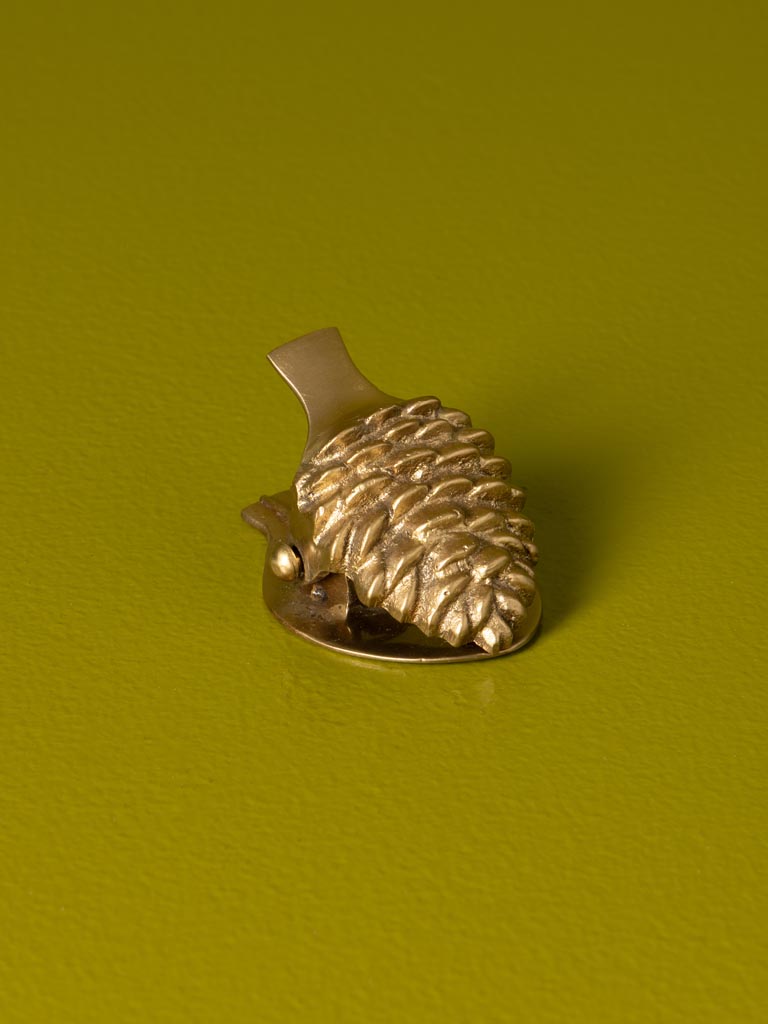 Clip papier pomme de pain laiton - 3