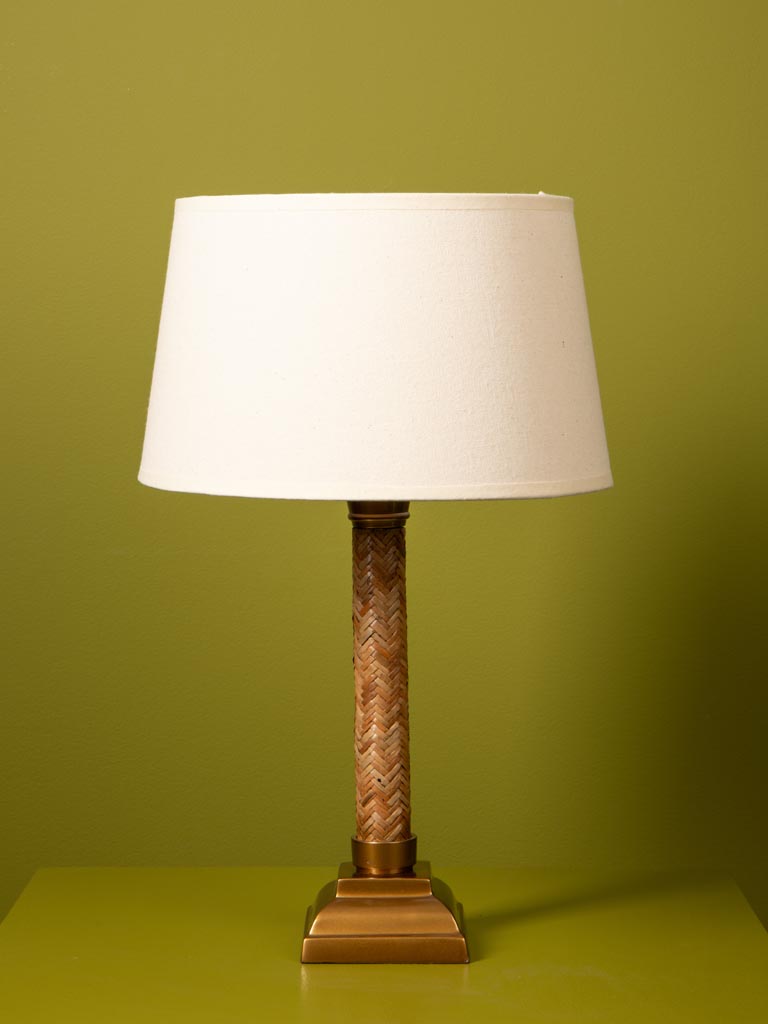 Table lamp braided rattan Rivan - 1