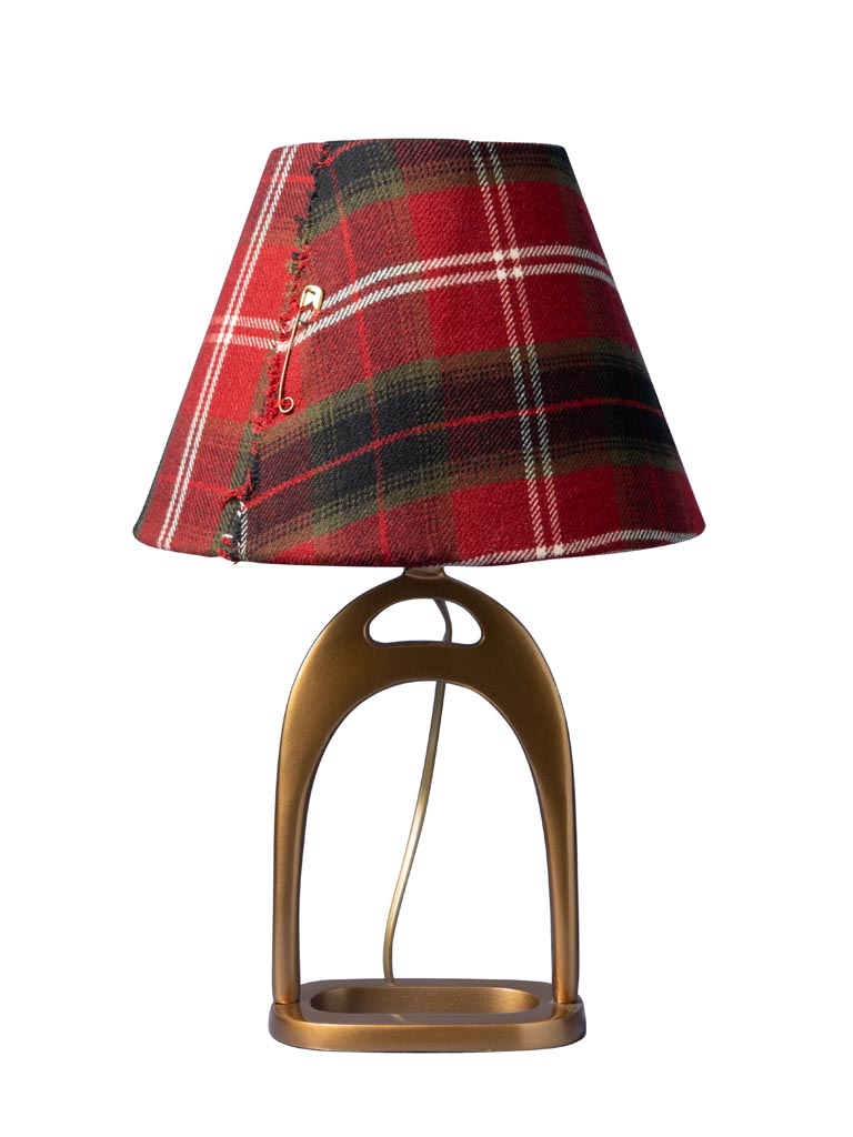 Lamp with tartan shade Stirrup - 2