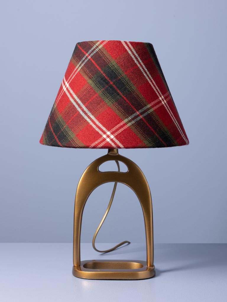 Lamp with tartan shade Stirrup - 1