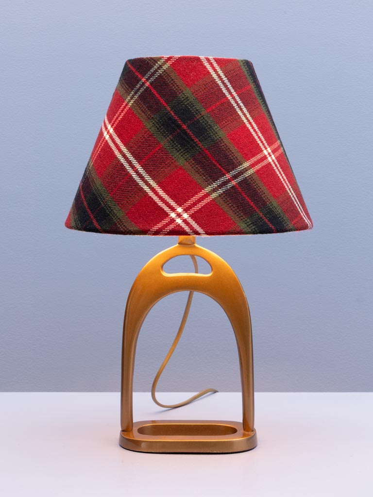 Lamp with tartan shade Stirrup - 3