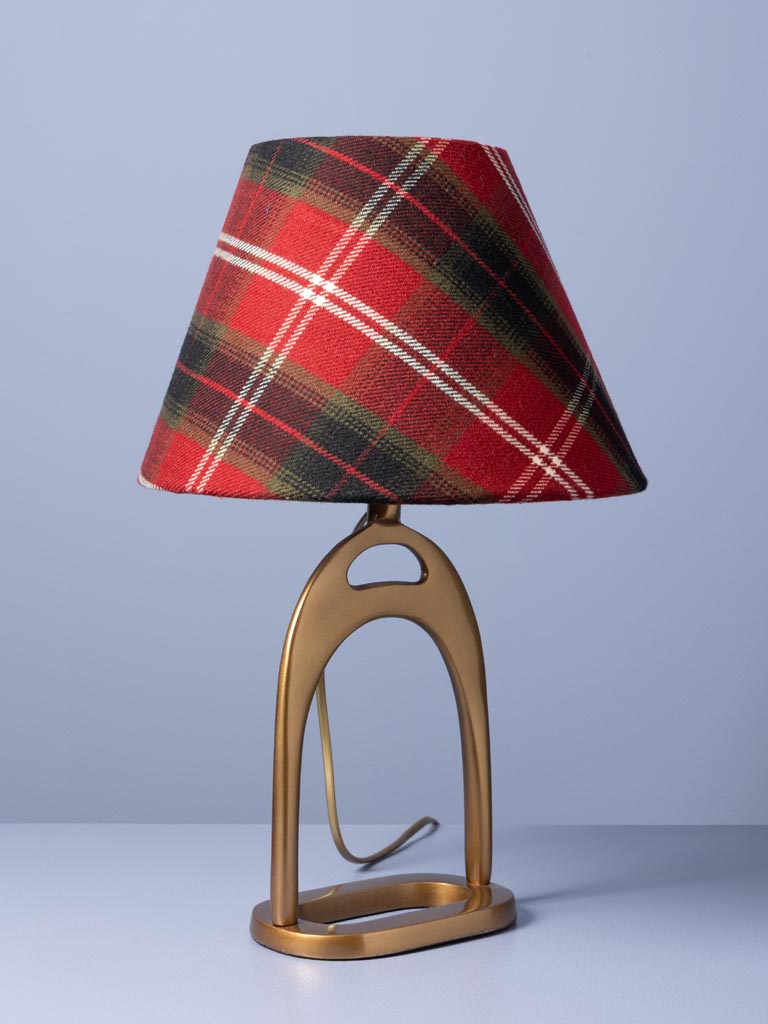 Lamp with tartan shade Stirrup - 5