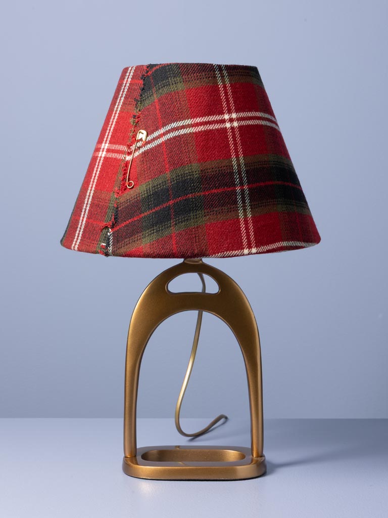 Lamp with tartan shade Stirrup - 4