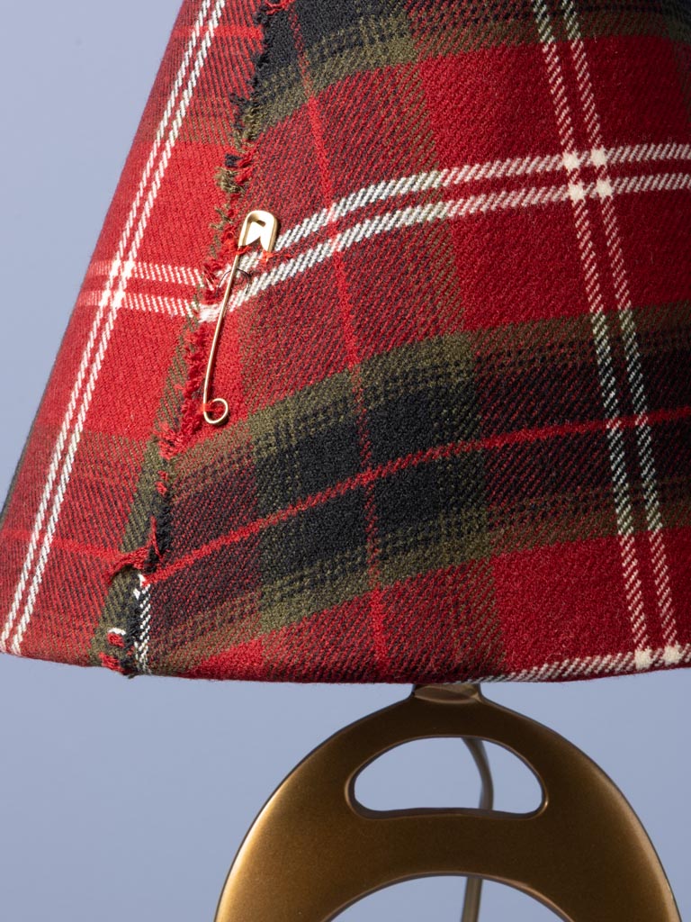 Lamp with tartan shade Stirrup - 6