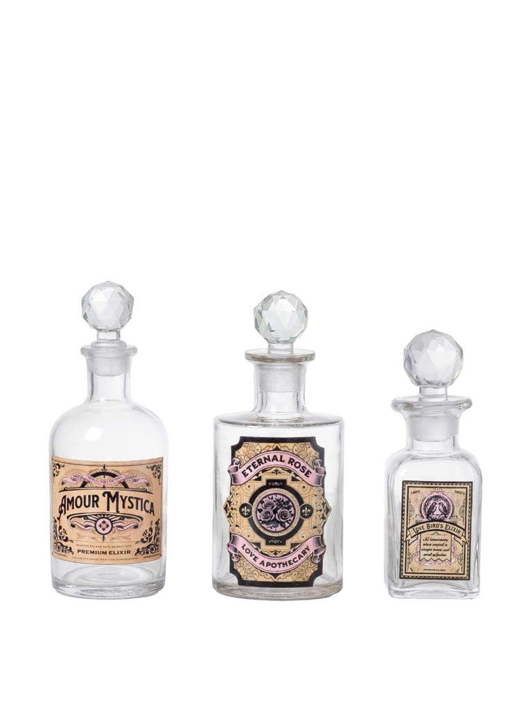 S/3 flacons philtres d'amour beiges - 2