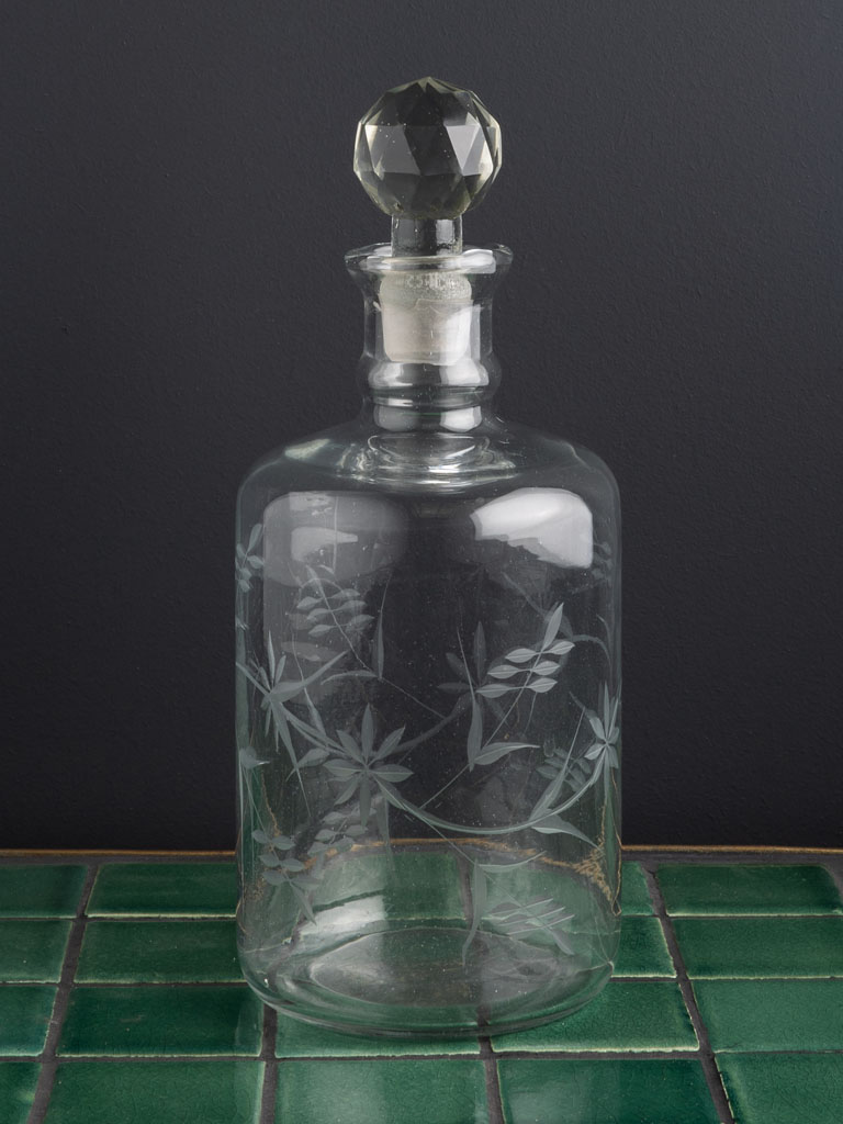 Large etched bottle Mona - 1