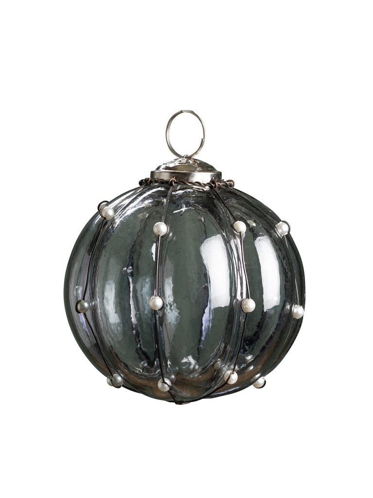 Xmas ball pearls grey Sissi - 2