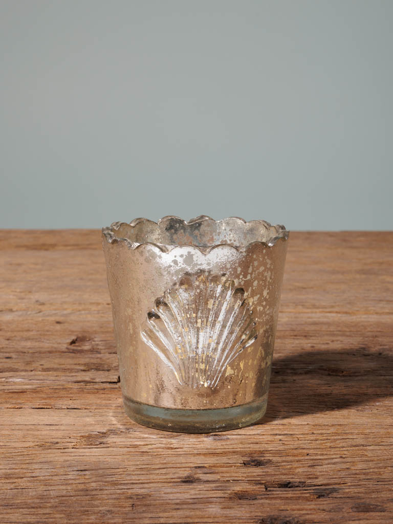 Mercury shell tealight holder - 1